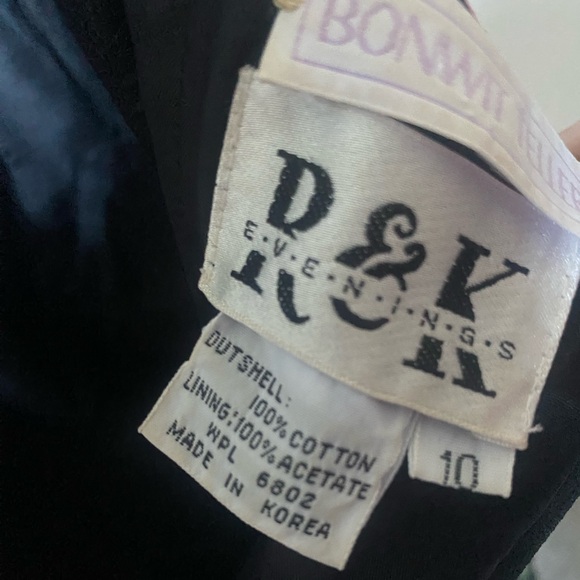 Beautiful vintage Floral pink black dress with tulle size 10 women’s - Picture 7 of 9